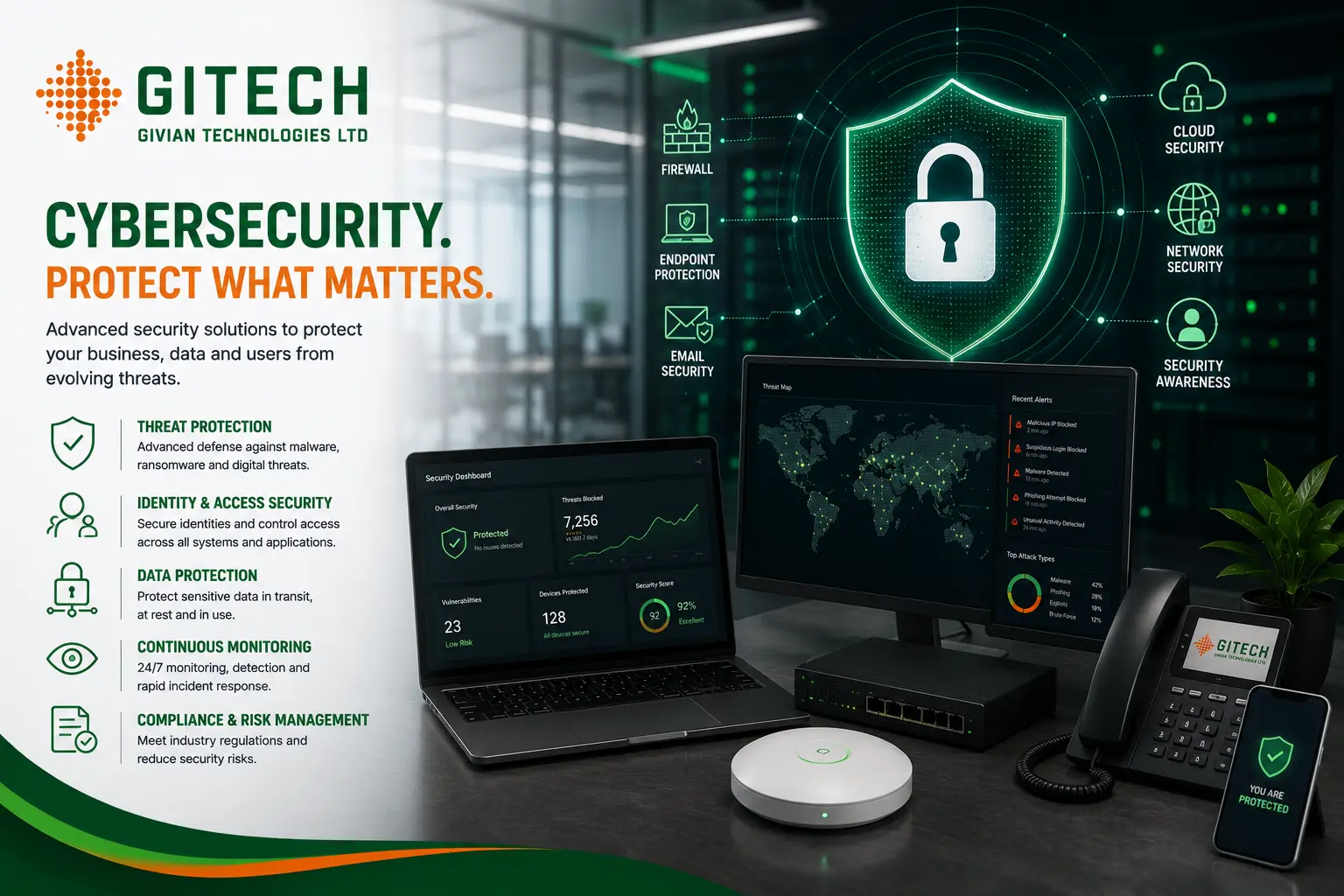 Cybersecurity protection for business systems