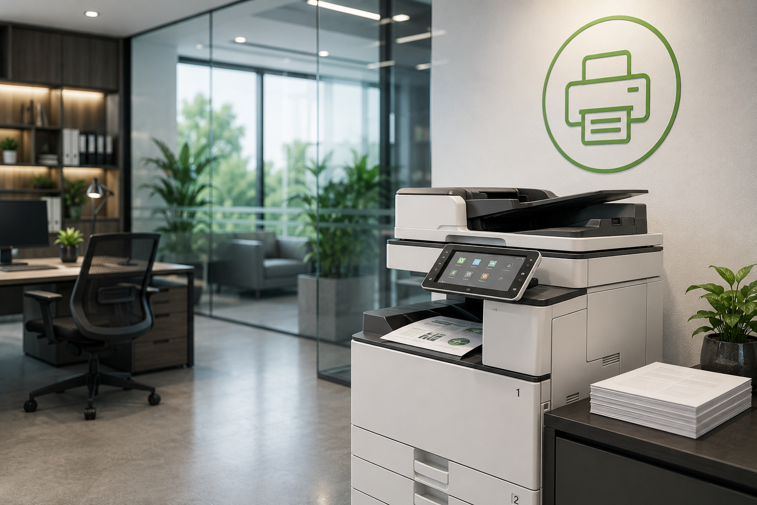 Managed print service multifunction printer