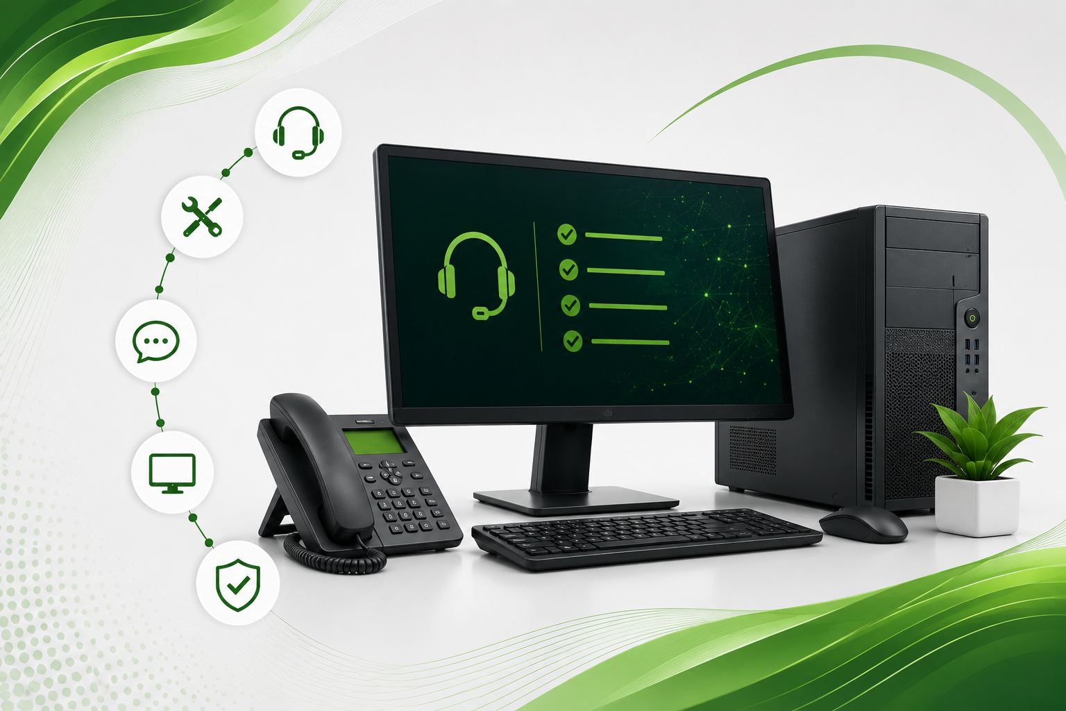 Business IT hardware covered by a service contract